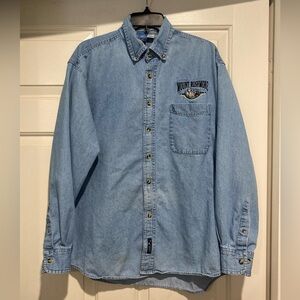Mount Rushmore denim shirt men’s large